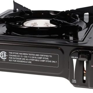 GasOne GS-1000 7,650 BTU Portable Butane Gas Stove Automatic Ignition with Carrying Case, CSA Listed